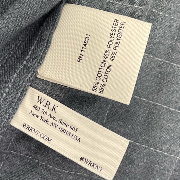 WRK Work Rest Karma Quilted Snap Button Down Flannel Shirt Casual Grid Mens XS - Picture 11 of 15